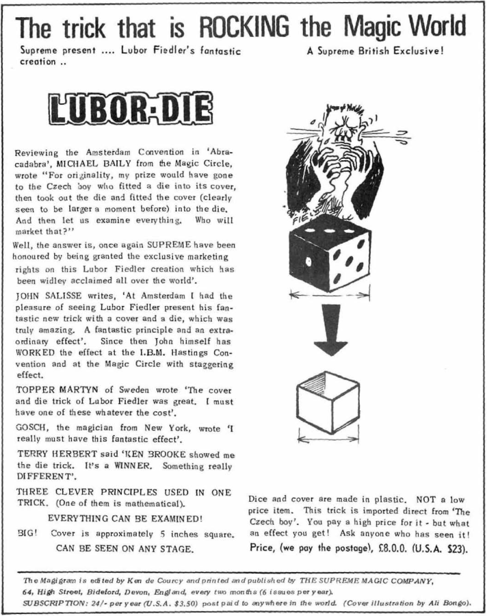 First_advertisement_for_Lubor_Die_in_1971_Magigram.png